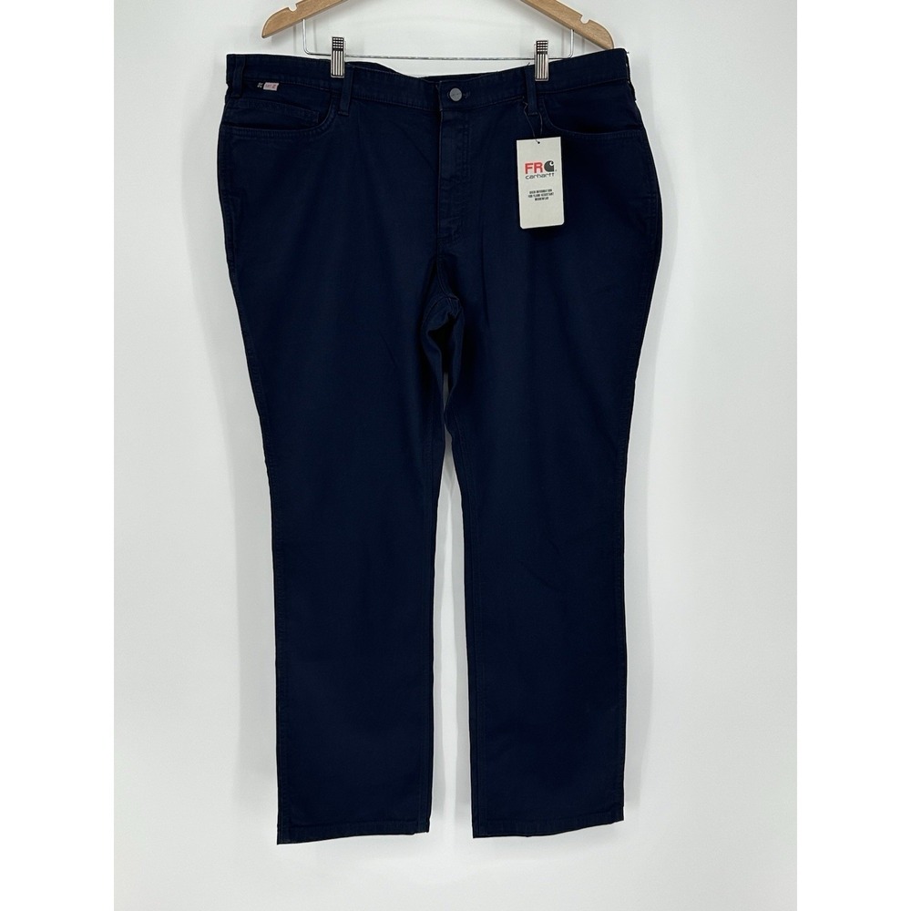 NEW! Carhartt Pants Women's Sz 20 FR Cat 2 Rugged Flex Navy Canvas Workwear B1